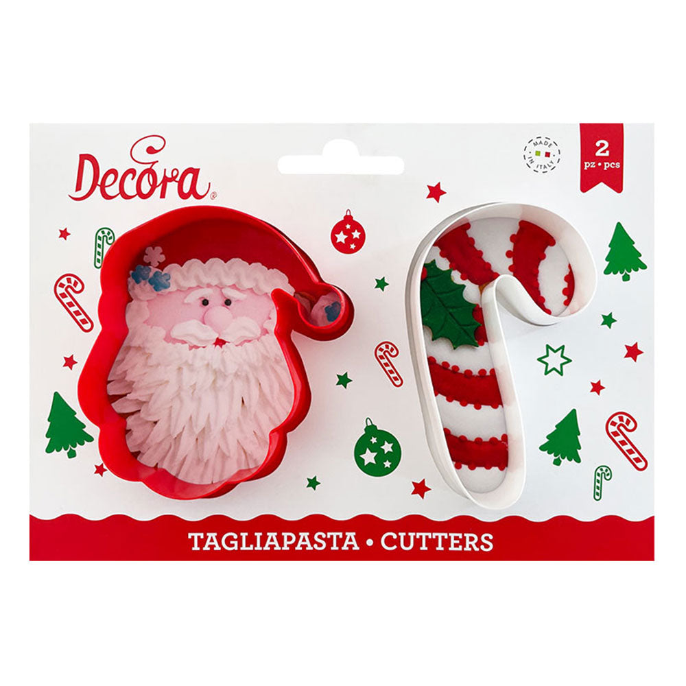 Vykrajovátka Vianoce - Santa a cukrová palička