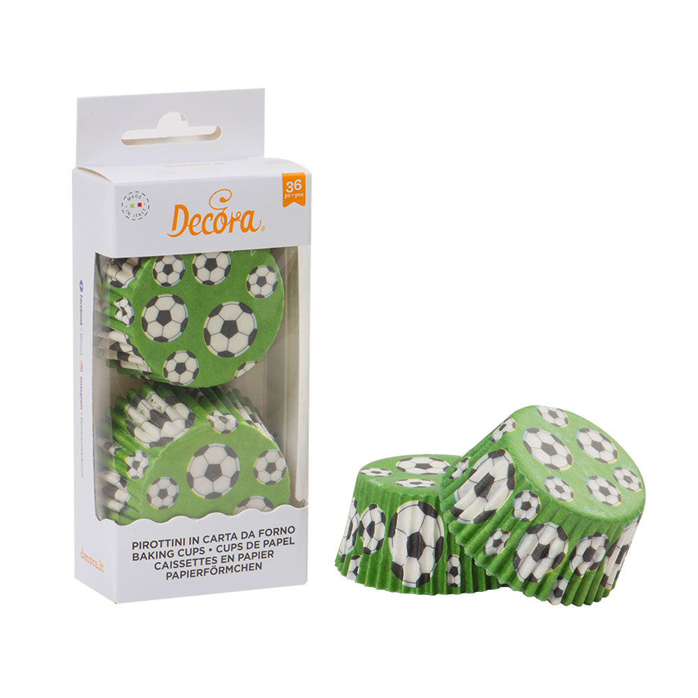 Papierové košíčky na muffiny - Futbal