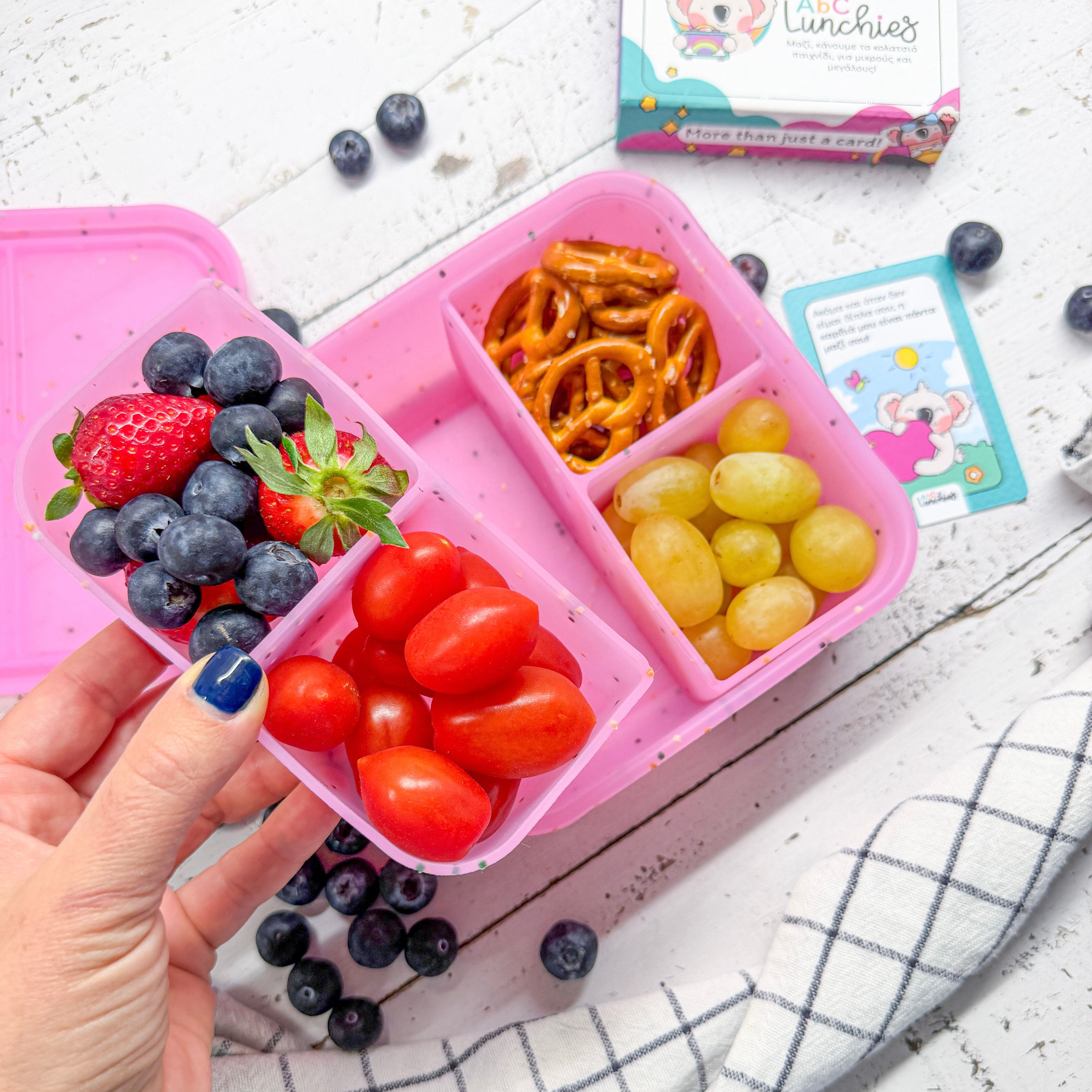 Silikónový box Flexi Bento Mate 4 – ružový