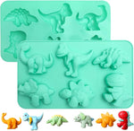 Načítať obrázok do zobrazovača galérie, Silikónová forma na pečenie dinosaurov - zelená
