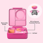 Načítať obrázok do zobrazovača galérie, OmieBox hot &amp; cold - Lunchbox s vyberateľnou termonádobou Pixie Pink

