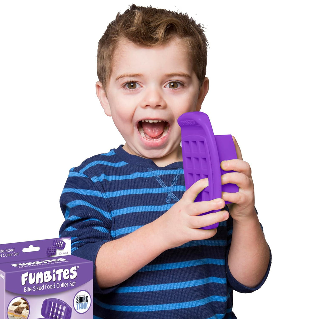 Sendvičové vykrajovátko FUNBITES štvorce fialové