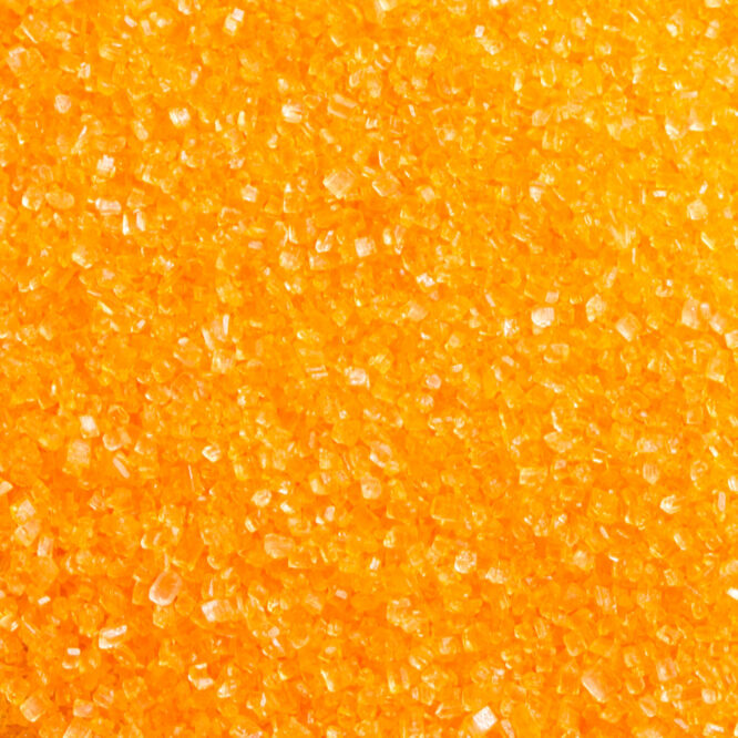 Cukrová trblietavá posýpka - oranžová