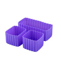 Sada 2+1 silikónových formičiek fialová Little Lunch Box Co - Hrozno