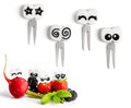Set 4 krátkych nerezových napichovátok Lekkabox - Oči