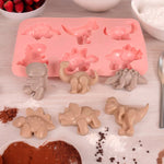 Načítať obrázok do zobrazovača galérie, Silikónová forma na pečenie dinosaurov - modrá
