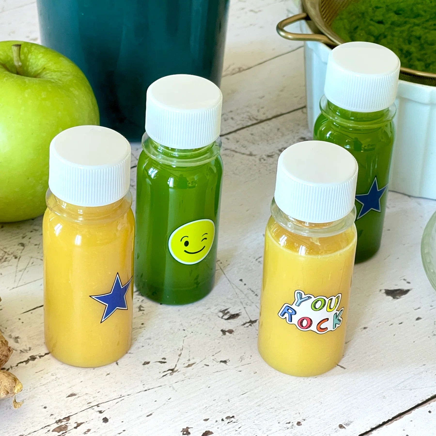 Yumbox Sada 6 mini fľaštičiek na džús 60ml