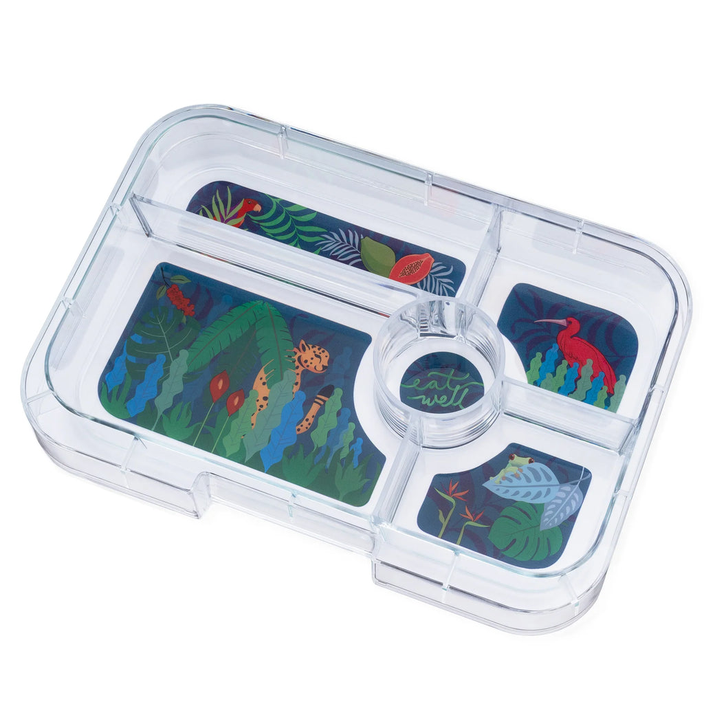 Yumbox Tapas XL 5 oddelení pravá modrá (džungľa)