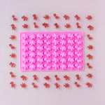 Načítať obrázok do zobrazovača galérie, Silikónová forma na gumených dinosauríkov s pipetou  - ružová
