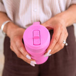 Načítať obrázok do zobrazovača galérie, Montii Fusion 350ml - termoizolačná fľaša Ružová s cucacím viečkom
