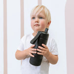 Načítať obrázok do zobrazovača galérie, Montii Fusion 475ml - termoizolačná fľaša s cucacím viečkom - čierna
