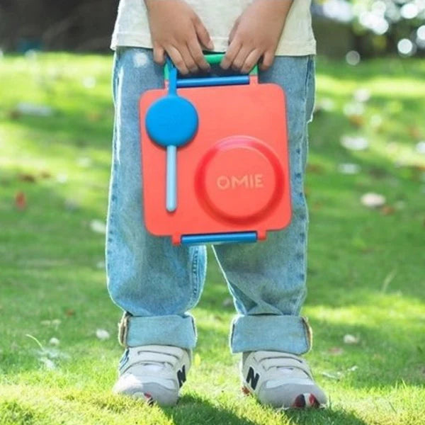 OmieBox hot & cold - Lunchbox s vyberateľnou termonádobou Červená