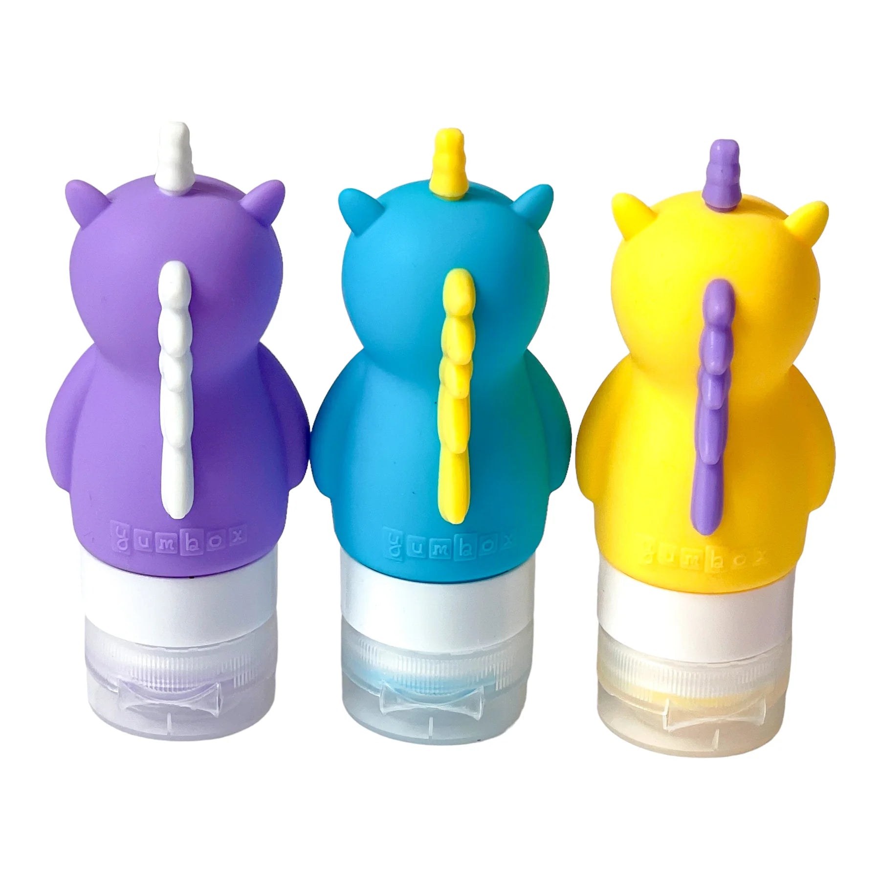 Yumbox Sada 3 silikónových fľaštičiek Jednorožce 60ml