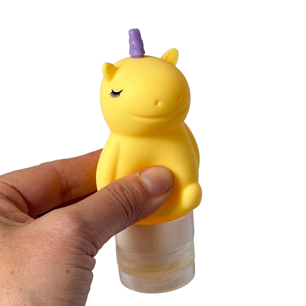 Yumbox Sada 3 silikónových fľaštičiek Jednorožce 60ml