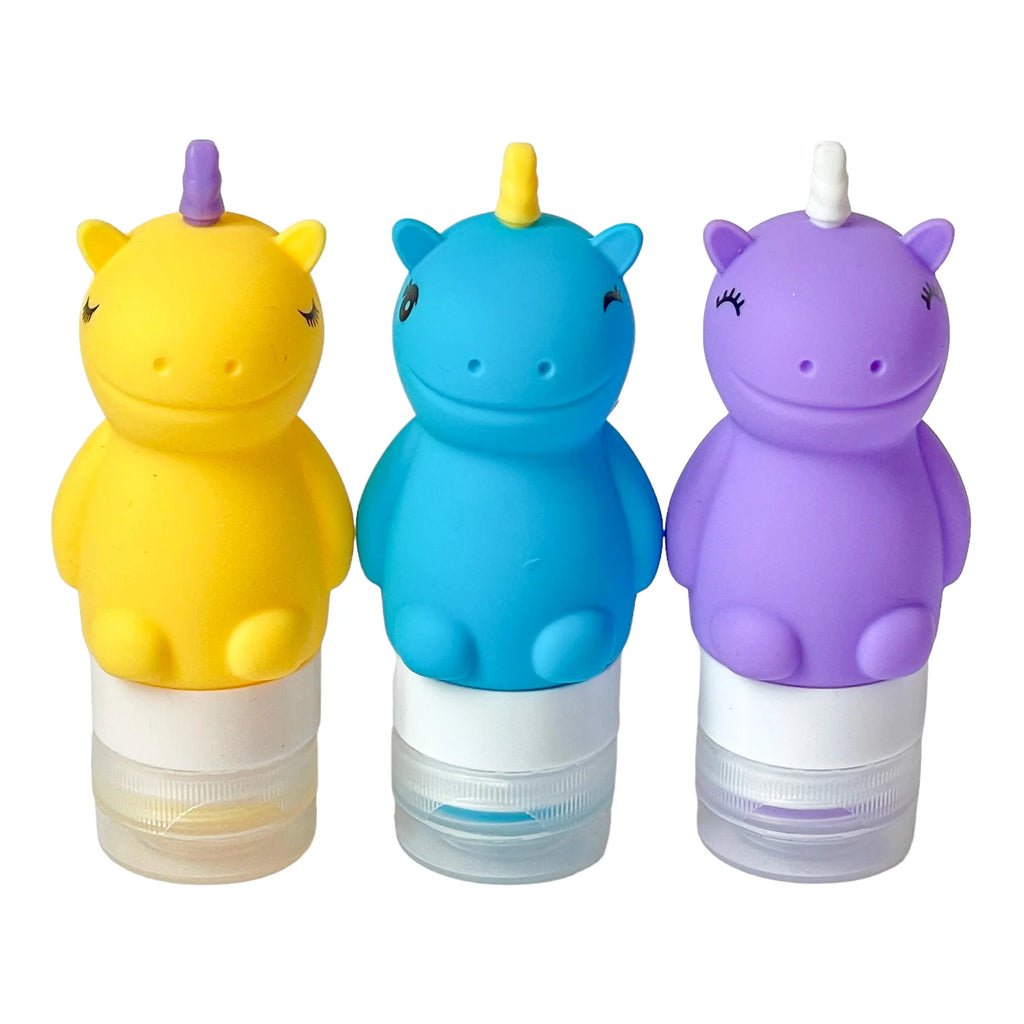 Yumbox Sada 3 silikónových fľaštičiek Jednorožce 60ml
