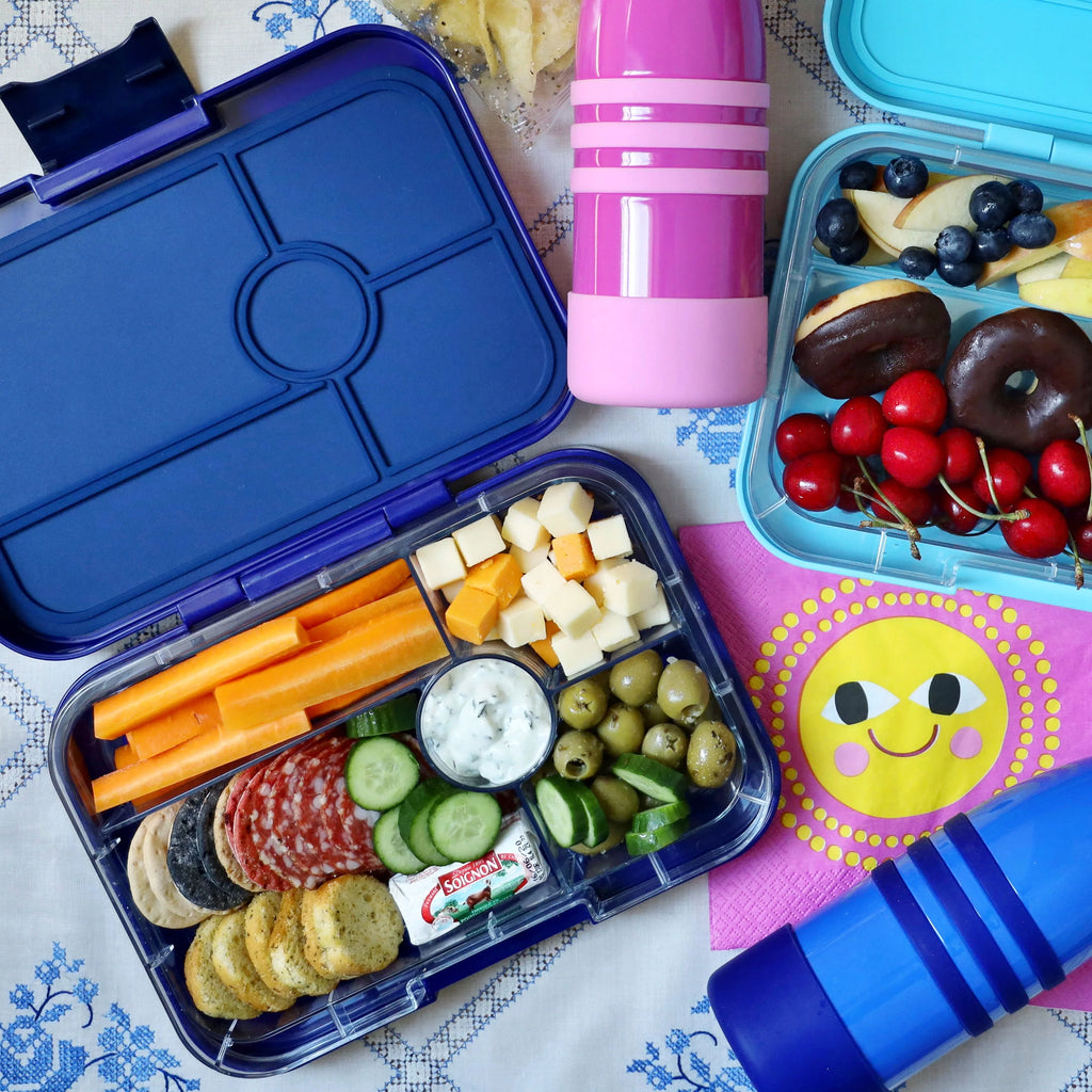 Yumbox XL Tapas 5 oddelení modrá Monte Carlo - modrá transparentná