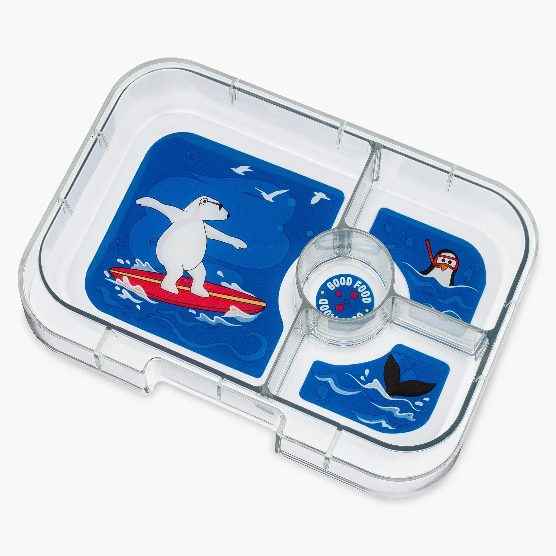 Yumbox Panino 4 oddelenia Yoyo žltá (Polárny medveď)