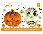 Načítať obrázok do zobrazovača galérie, Vykrajovátka s pečiatkou - tekvičky a lebky

