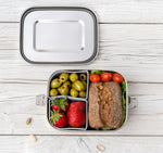 Načítať obrázok do zobrazovača galérie, Lekkabox SAFE 800ml - 2x silikónové formičky v balení - strieborná
