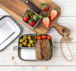 Načítať obrázok do zobrazovača galérie, Lekkabox SAFE 800ml - 2x silikónové formičky v balení - strieborná
