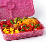 Načítať obrázok do zobrazovača galérie, Lekkabox Glamour  so 4 oddeleniami - ružový s trblietkami
