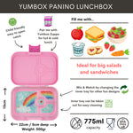 Načítať obrázok do zobrazovača galérie, Yumbox Panino 4 oddelenia mocná ružová (dúha)
