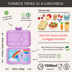 Načítať obrázok do zobrazovača galérie, Yumbox XL Tapas 4 oddelenia Sevillská fialová
