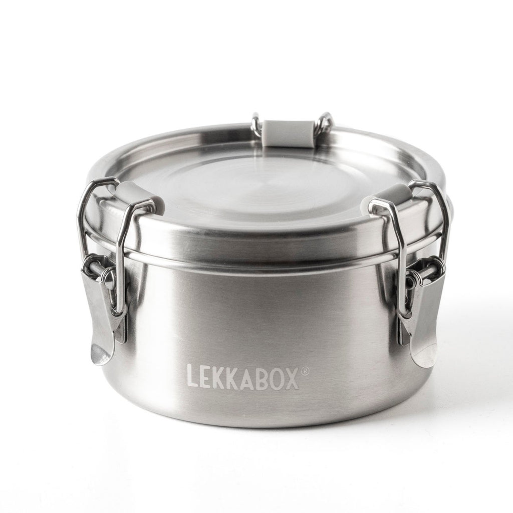 Nepriepustná nerezová dóza Lekkabox Clipsy 400ml - strieborná