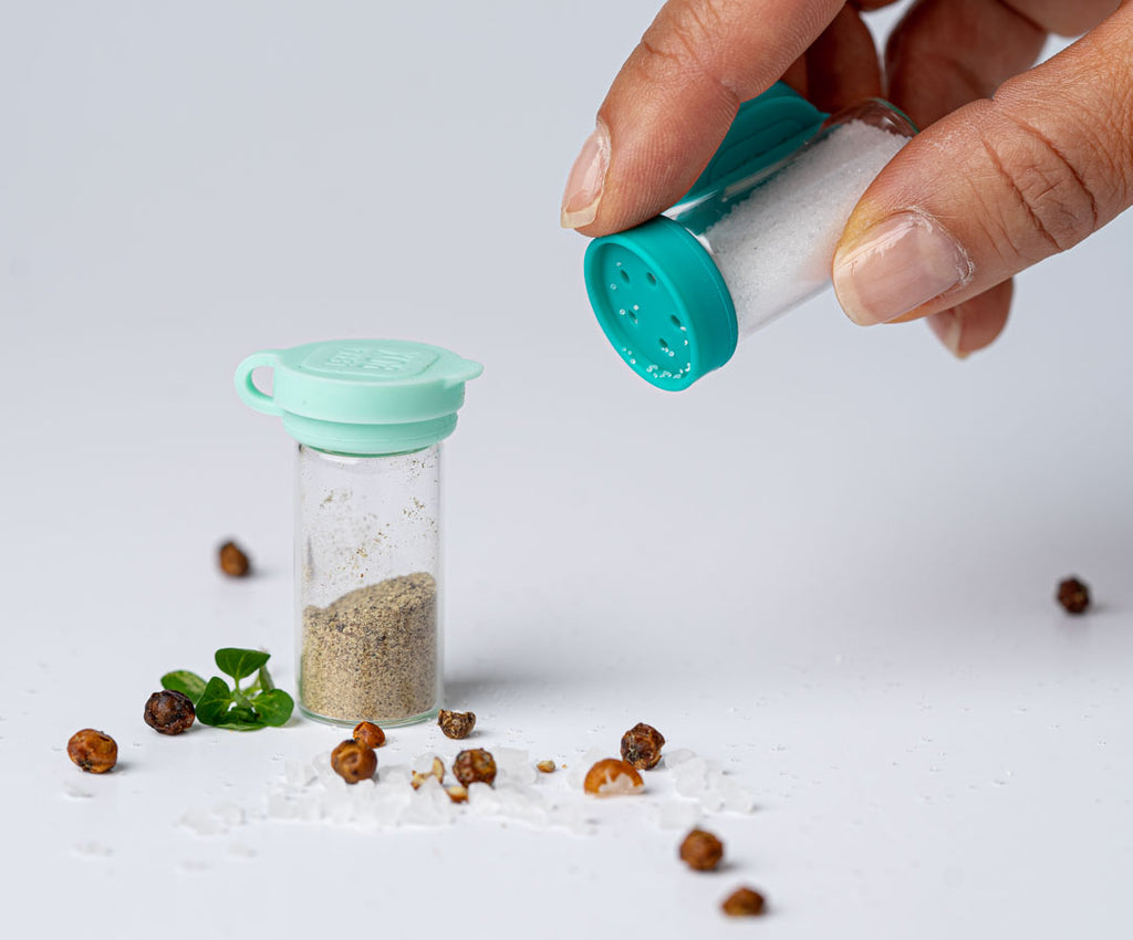Lekkabox Salty - sklenená soľnička a korenička