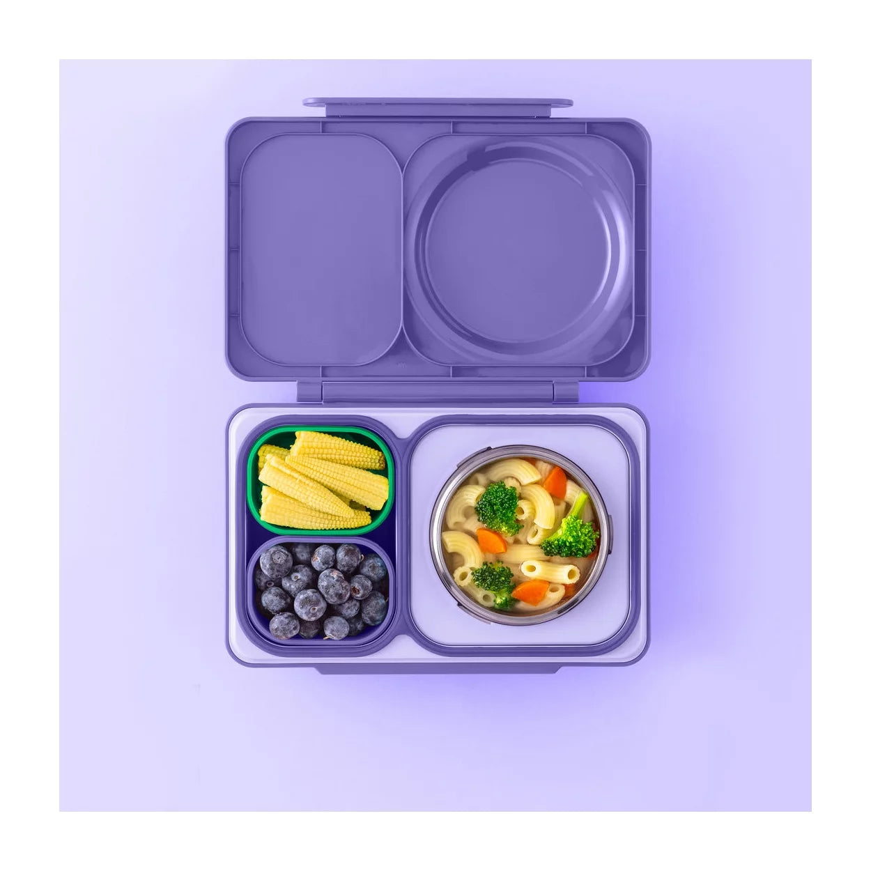 OmieDip pre Omie UP - sada 2 silikónových dózičiek zelená a fialová