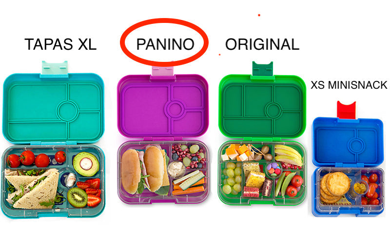 Yumbox Panino 4 oddelenia červená (Polárny medveď)