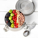 Načítať obrázok do zobrazovača galérie, Nepriepustná nerezová dóza Lekkabox Clipsy 400ml - strieborná
