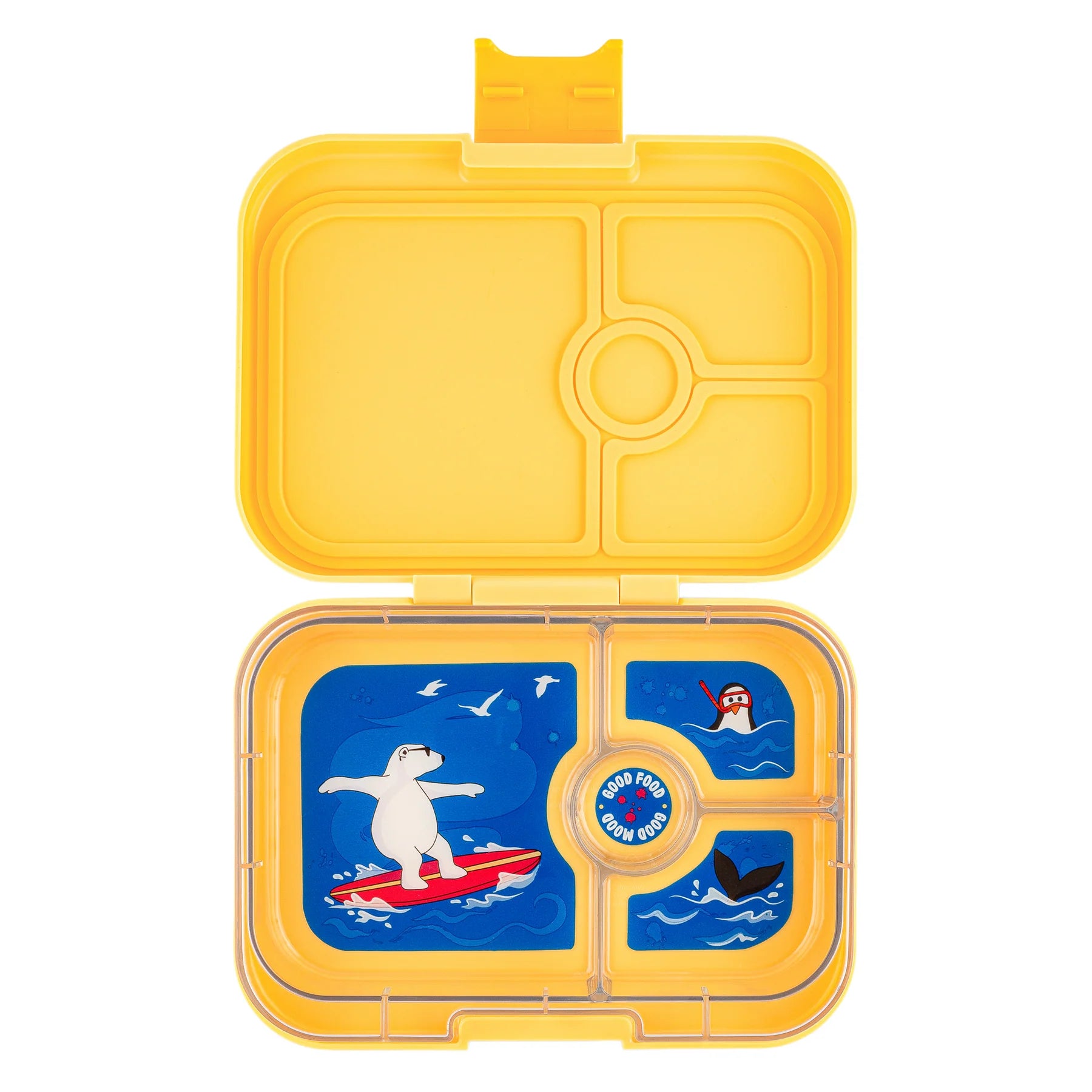 Yumbox Panino 4 oddelenia Yoyo žltá (Polárny medveď)