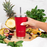 Načítať obrázok do zobrazovača galérie, Montii Smoothie Original cup - termoizolačný smoothie pohár Čerešňa 450ml
