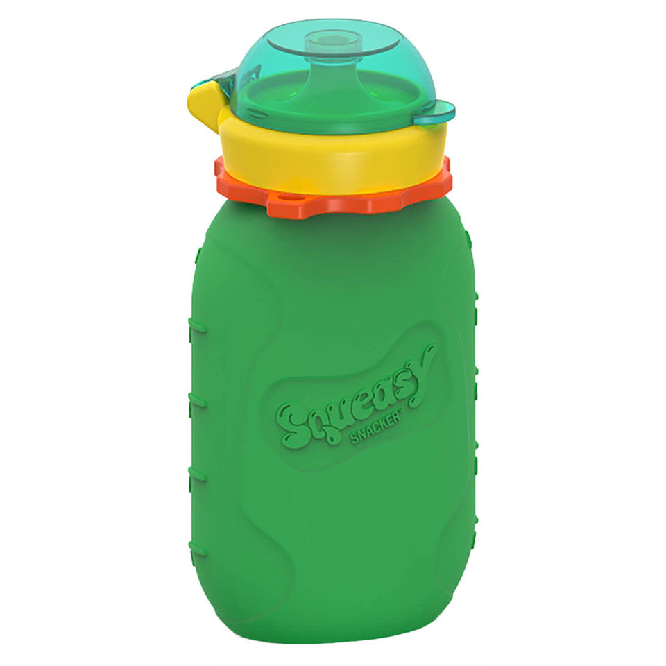 Squeasy Snacker - silikónová kapsička 180ml zelená
