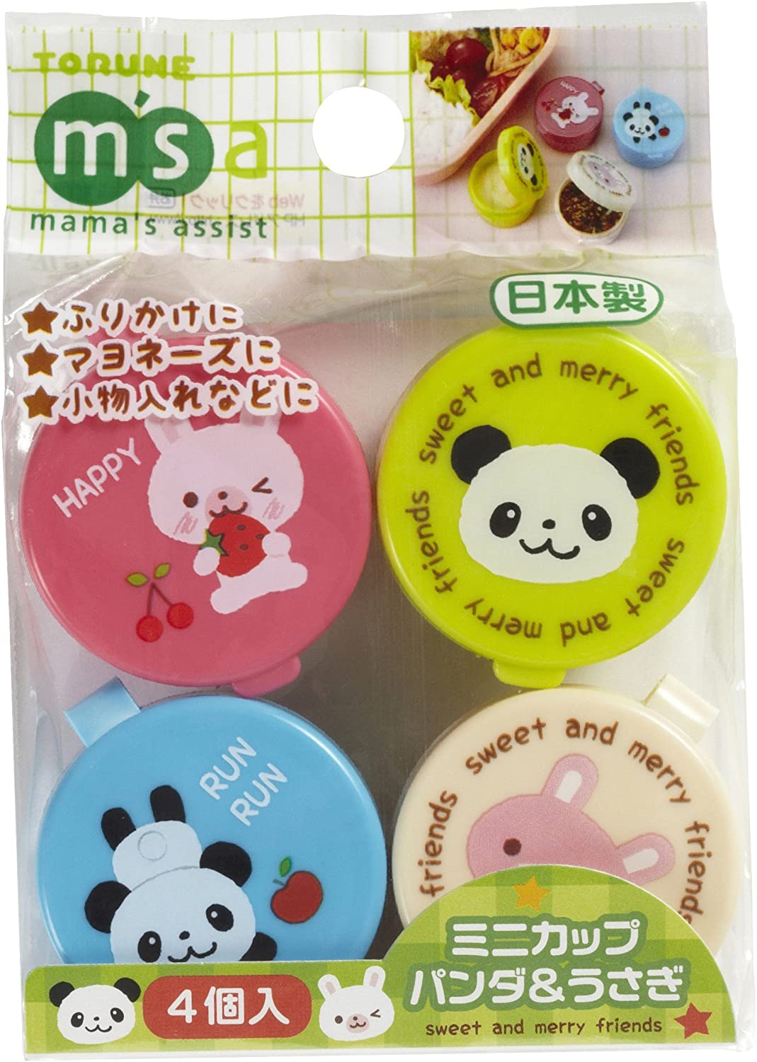 Sada mini dózičiek - panda a zajko