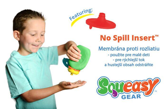 Squeasy Snacker - silikónová kapsička 180ml sivá