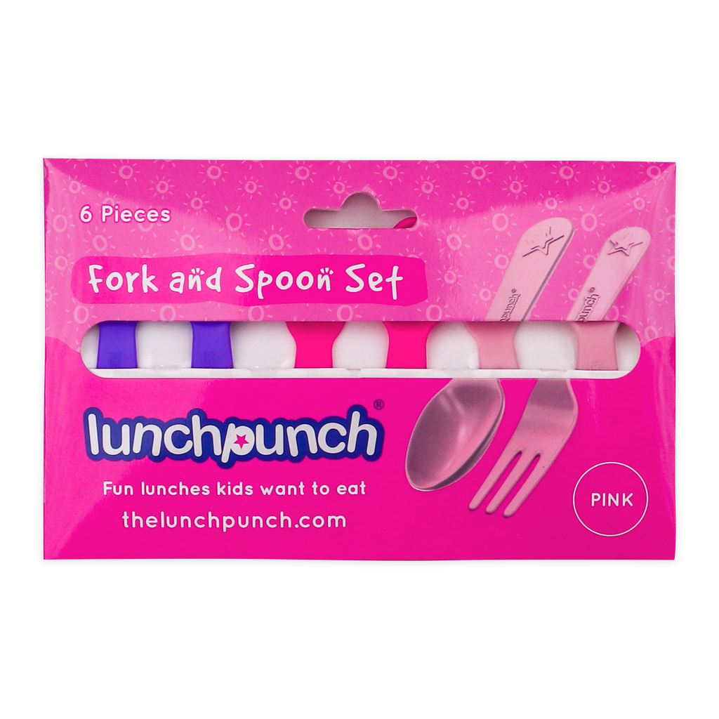 Mini vidličky a lyžičky set ružový
