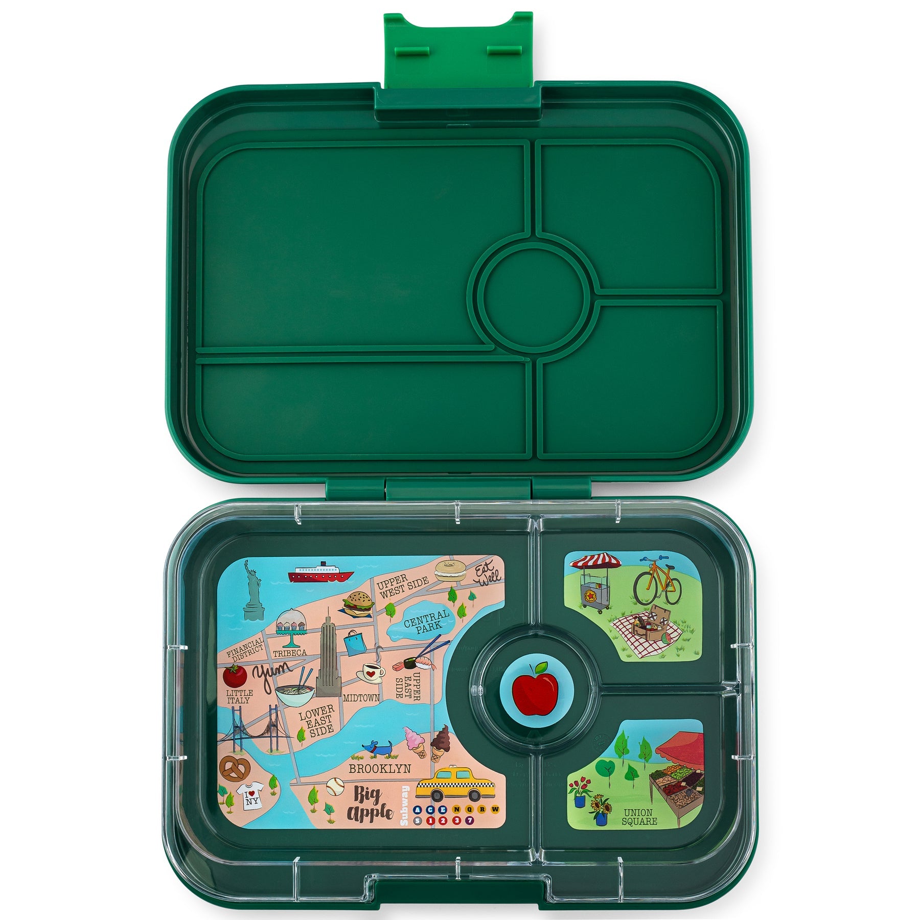 Yumbox Tapas XL 4 oddelenia zelený Greenwich