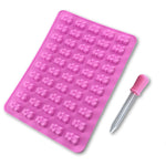 Načítať obrázok do zobrazovača galérie, Silikónová forma na gumových medvedíkov s pipetou - ružová
