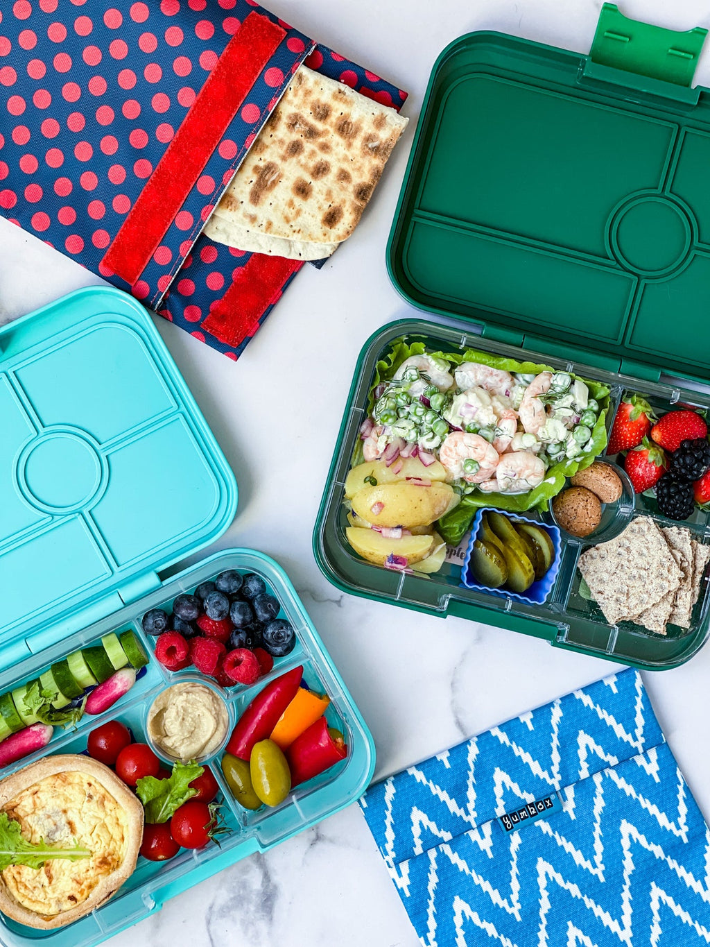 Yumbox Tapas XL 5 oddelení modrý Antibes