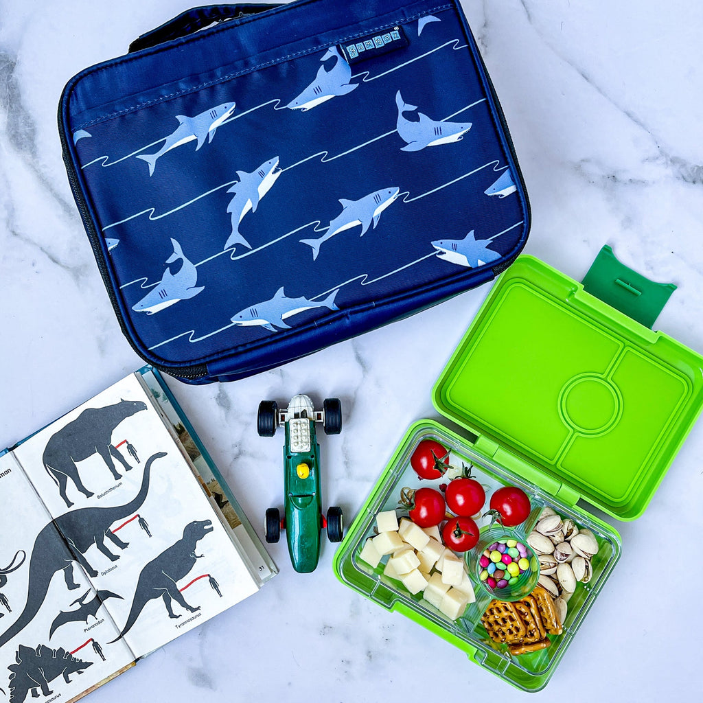 Yumbox Snack 3 oddelenia zelená limetka
