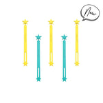 Načítať obrázok do zobrazovača galérie, Sada silikónových gumičiek na wrapy žltá
