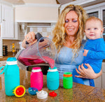 Načítať obrázok do zobrazovača galérie, Squeasy Snacker - silikónová kapsička 180ml sivá
