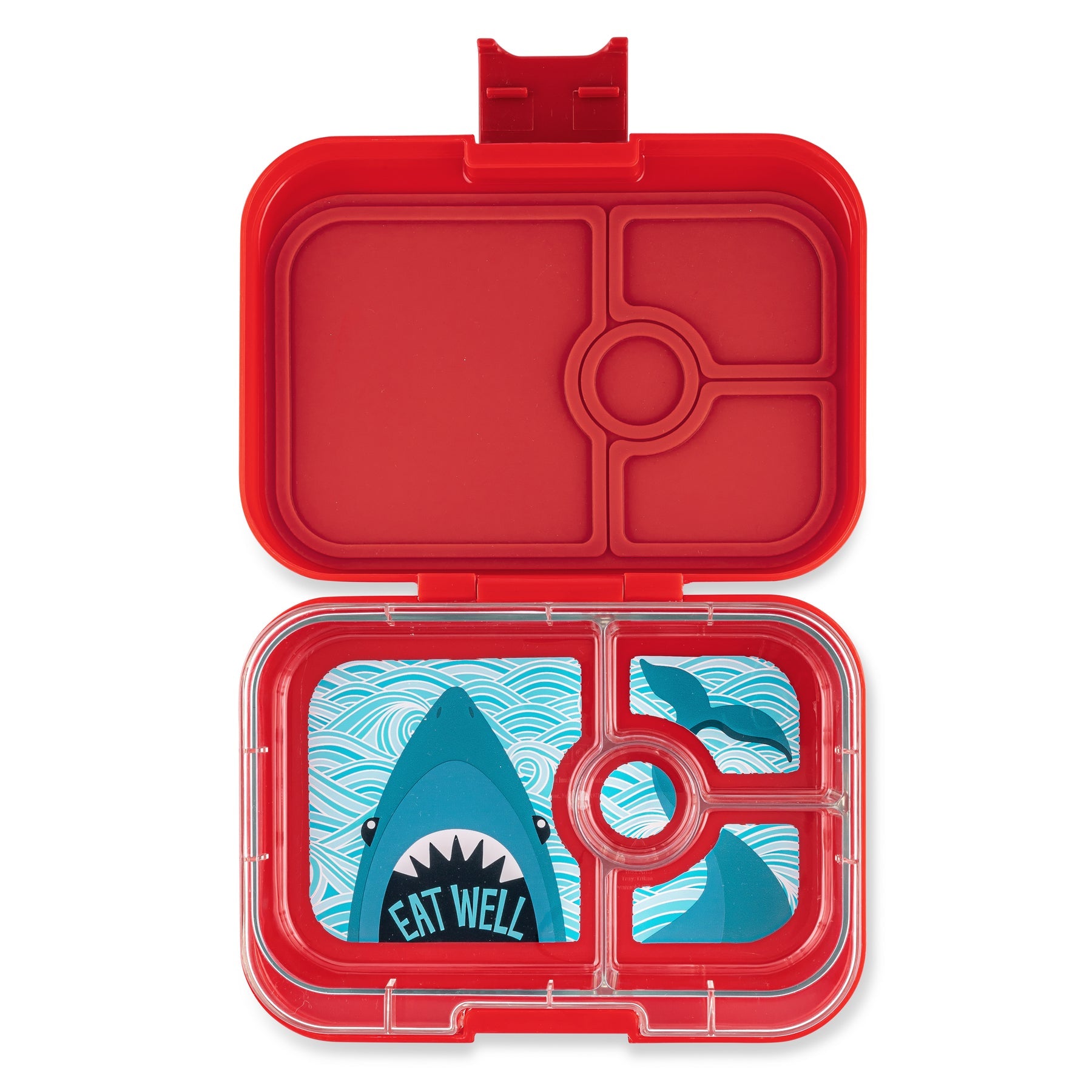 Yumbox Panino 4 oddelenia WOW červená (žralok)
