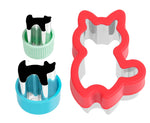 Načítať obrázok do zobrazovača galérie, Sada 3 nerezových vykrajovátok Mačičky

