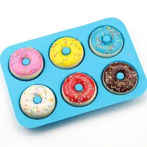 Silikónová forma na donuty - modrá