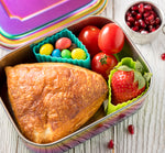 Načítať obrázok do zobrazovača galérie, Sada 4 silikónových formičiek pertrolejovo jablková Lekkabox - trojuholníky
