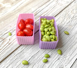 Načítať obrázok do zobrazovača galérie, Sada 2 silikónových formičiek ružovo fialová Lekkabox
