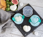 Načítať obrázok do zobrazovača galérie, Sada 2 formičiek na vajíčka Lekkabox - motýľ a srdiečko
